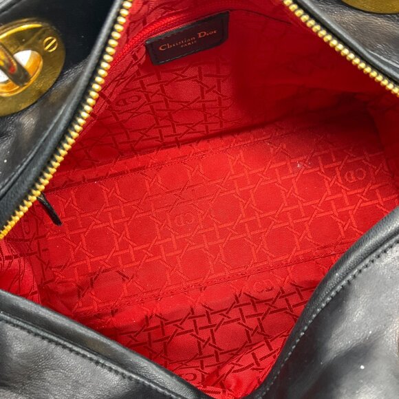 Christian Dior Vintage 1997 Black Cannage Medium Lady Dior Bag - Picture 10 of 11